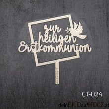 Lade das Bild in den Galerie-Viewer, Caketopper - 3-3 Kommunion 2-A