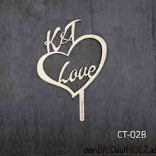 Lade das Bild in den Galerie-Viewer, Caketopper - 5-4 Hochzeit 2-B