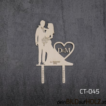Lade das Bild in den Galerie-Viewer, Caketopper - 5-4 Hochzeit 2-B