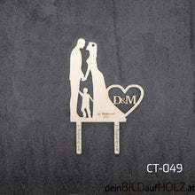 Lade das Bild in den Galerie-Viewer, Caketopper - 5-4 Hochzeit 2-B