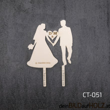 Lade das Bild in den Galerie-Viewer, Caketopper - 5-4 Hochzeit 2-B