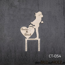 Lade das Bild in den Galerie-Viewer, Caketopper - 5-4 Hochzeit 2-B