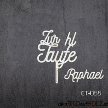 Lade das Bild in den Galerie-Viewer, Caketopper - 2-2 Taufe 1-B