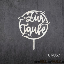 Lade das Bild in den Galerie-Viewer, Caketopper - 2-3 Taufe 2-A