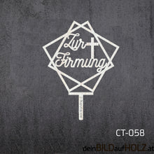 Lade das Bild in den Galerie-Viewer, Caketopper - 4-3 Firmung 2-A