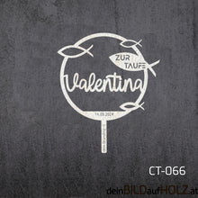 Lade das Bild in den Galerie-Viewer, Caketopper - 2-4 Taufe 2-B