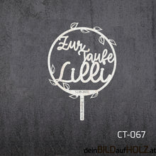 Lade das Bild in den Galerie-Viewer, Caketopper - 2-4 Taufe 2-B