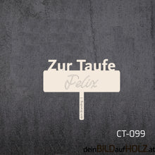 Lade das Bild in den Galerie-Viewer, Caketopper - 2-2 Taufe 1-B