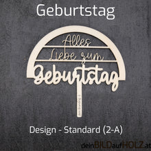 Lade das Bild in den Galerie-Viewer, Caketopper - 1-3 Geburtstag 2-A