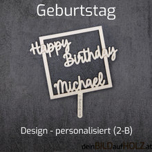 Lade das Bild in den Galerie-Viewer, Caketopper - 1-4 Geburtstag 2-B