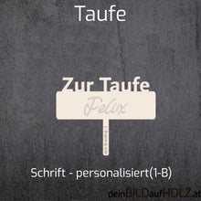 Lade das Bild in den Galerie-Viewer, Caketopper - 2-2 Taufe 1-B