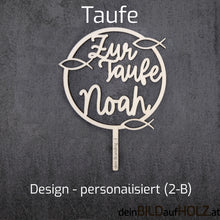 Lade das Bild in den Galerie-Viewer, Caketopper - 2-4 Taufe 2-B