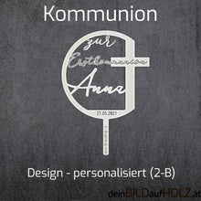 Lade das Bild in den Galerie-Viewer, Caketopper - 3-4 Kommunion 2-B