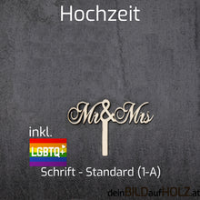 Lade das Bild in den Galerie-Viewer, Caketopper - 5-1 Hochzeit 1-A