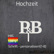 Lade das Bild in den Galerie-Viewer, Caketopper - 5-2 Hochzeit 1-B