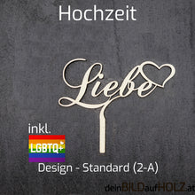 Lade das Bild in den Galerie-Viewer, Caketopper - 5-3 Hochzeit 2-A