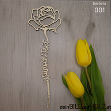 Lade das Bild in den Galerie-Viewer, Blumen aus Holz personalisiert