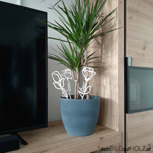 Lade das Bild in den Galerie-Viewer, Blumen aus Holz personalisiert