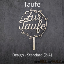 Lade das Bild in den Galerie-Viewer, Caketopper - 2-3 Taufe 2-A
