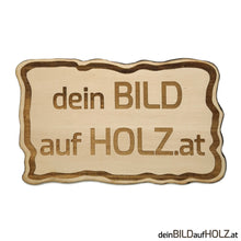 Lade das Bild in den Galerie-Viewer, Dein Schild - Logo - QR Code auf Holz
